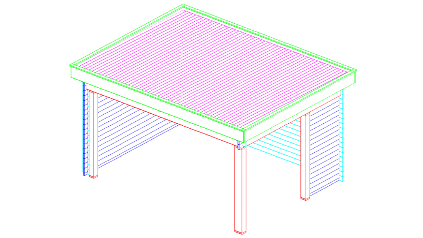 Tuinhuis met glazen wand Interflex G4434 – luxe buitenverblijf met extra ruimte