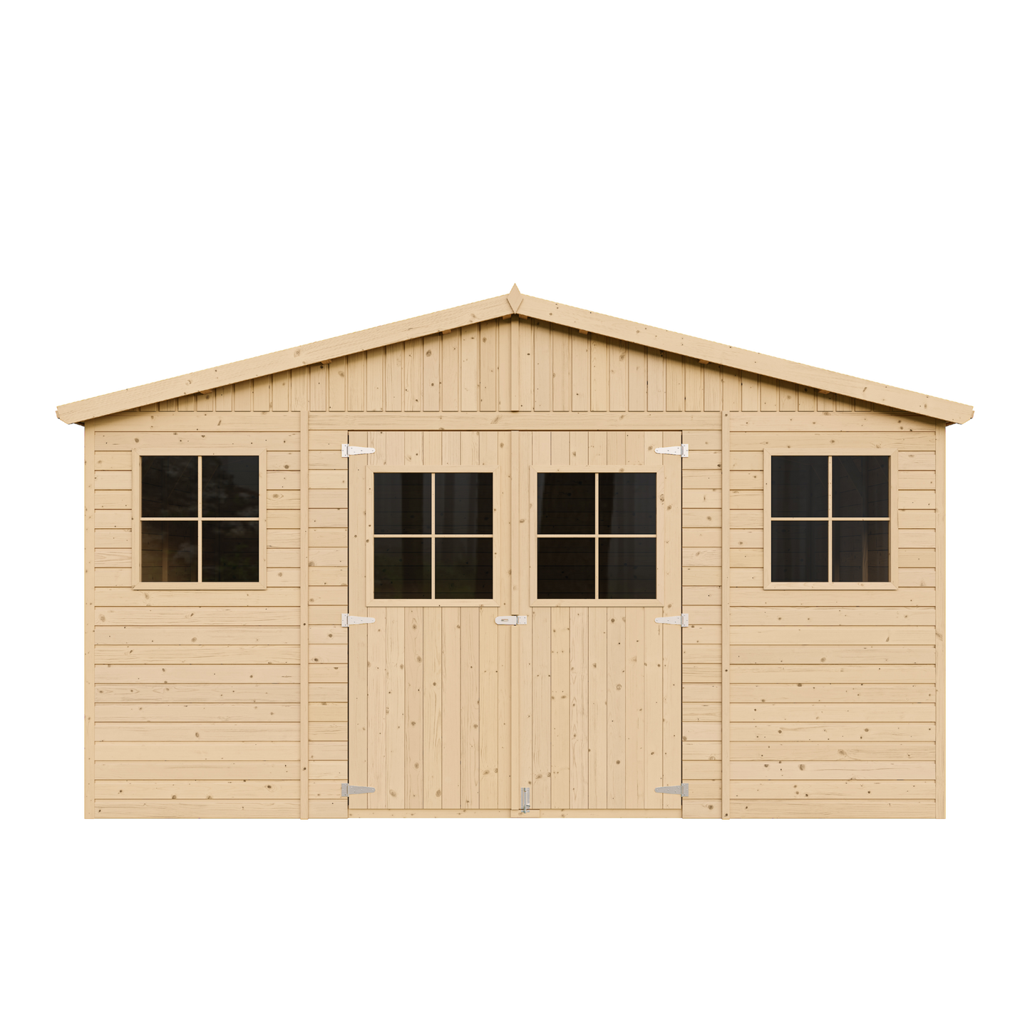 Ruim houten tuinhuis 16 m² met zadeldak – Timbela M330